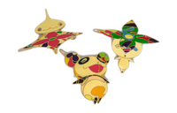 LOUIS VUITTON X Takashi Murakami 1990 2000s Onion Head Flower Boy Barrettes