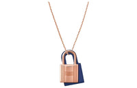 HERMES O'Kelly Alloy/Silver-Plated/Gold-Plated Leather Necklaces Women's