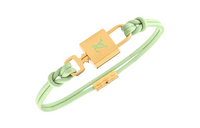 LOUIS VUITTON Leather Cord Bracelets Women's Green