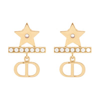 DIOR Metal Earrings Women's Gold