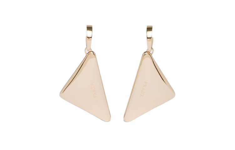 PRADA 18K Gold Earrings Women's Gold