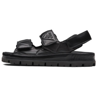 PRADA Padded Nappa Leather Sandals 'Black' Women's