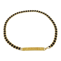 CHANEL 1995 Icon Charms Leather and chain Bracelet