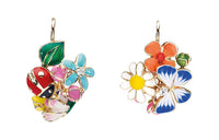 DIOR 18K Gold Earrings Women's Multicolor