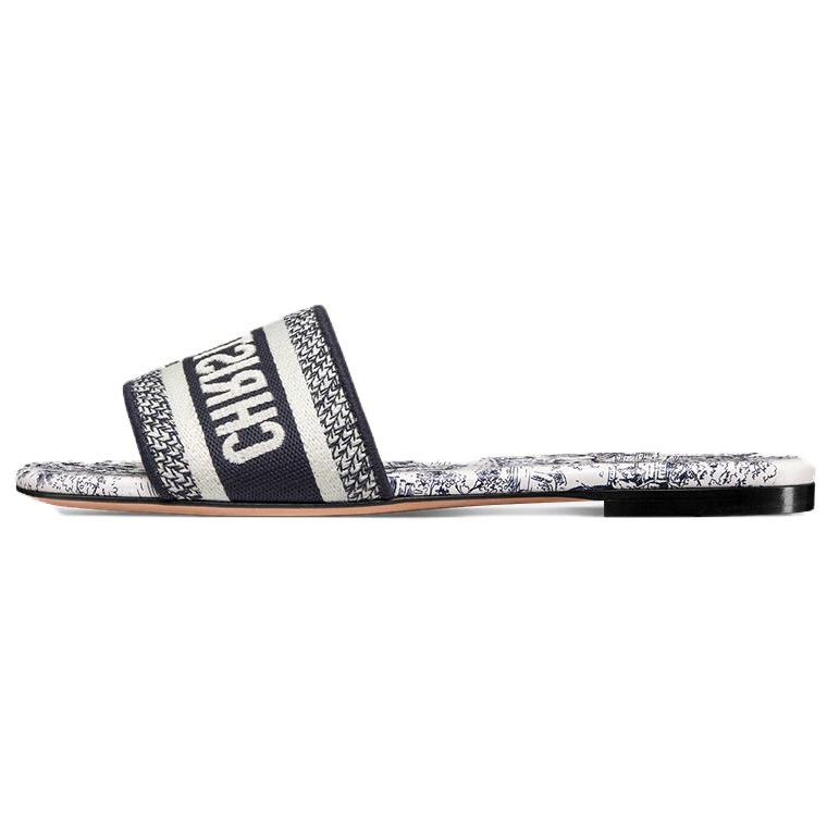 DIOR Dway Slide Slippers Women's Dark Blue