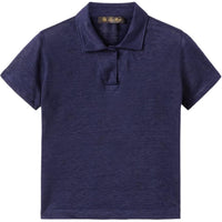 Loro Piana SS24 Polo Shirt Pacific Deep Sea Color Kids'