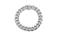 SAINT LAURENT 10k White Gold Bracelets Men's Silver