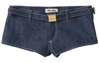 MIU MIU Denim Shorts Women's Blue