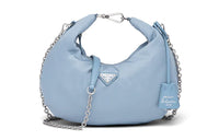 PRADA Nylon Handbag One Shoulder Handbag Women's Interstellar Blue