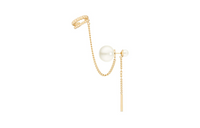 DIOR Resin Metal Earrings Women's Gold