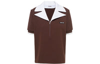MIU MIU Polo Shirts Women's Ochre Brown