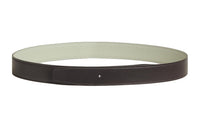 HERMES Double-Sided Detail Leather Belts Women's Black Width: 3.2CM