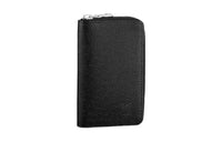 LOUIS VUITTON Leather Wallet Men's Black
