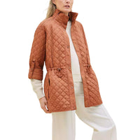 HERMES Jackets Coats Women's Chestnut Brown