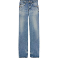 SAINT LAURENT Mid Straight Baggy Denim Jeans