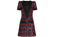 LOUIS VUITTON SS20 Short Sleeved Dress Women's Red
