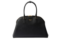 PRADA Saffiano Leather Handbag Large Size Women's Black