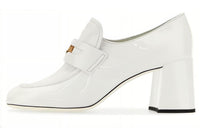 MIU MIU Chunky Heel High Heels Women's White