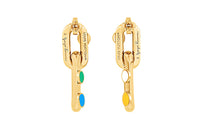 LOUIS VUITTON X Yayoi Kusama Lv Edge Painted Dots Earrings