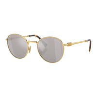 MIU MIU Metal Round Sunglasses Women's Gold