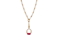 HERMES Heritage Equestre Metal Necklaces Women's