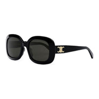 CELINE Irregular Shape Sunglasses Women's Black