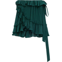 SAINT LAURENT Casual Short Skirts Women's Green