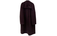 HERMES FW23 Coats Women's Dark Burgundy