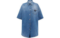 PRADA Denim Shorts Women's Blue