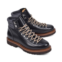Brunello Cucinelli Lace-Up Leather Hiking Boots