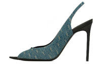 SAINT LAURENT Open Toe Slingback Heeled Sandals Women's