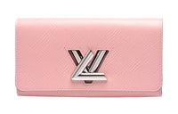 LOUIS VUITTON Twist Epi Cow Leather Wallet Women's Fuchsia