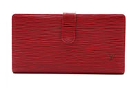 LOUIS VUITTON Epi Leather Wallet Regular Women's Red