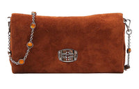 MIU MIU Calfskin Shoulder Bag Women's Brown