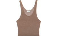 SAINT LAURENT Tank Tops Women's Coffee