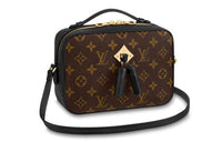 LOUIS VUITTON Saintonge Cow Leather Shoulder Bag Crossbody Bag Regular Women's Black