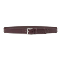 Loro Piana Calfskin Leather Belts Unisex Dark Burgundy Width: 3CM