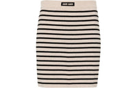 MIU MIU Striped Knitted Mini Skirt