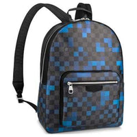 LOUIS VUITTON Josh Backpack Damier Graphite Pixel Blue
