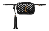 SAINT LAURENT LOU Calfskin Fanny Pack Women's Black