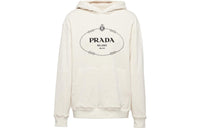PRADA Logo-Embroidered Long-Sleeved Hoodie