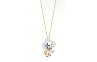LOUIS VUITTON Vivienne Dog Pendant Yellow Gold White Gold Lacquer Diamonds & Colored Gemstones