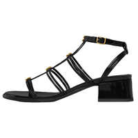 CELINE Strap Sandals 4cm Women's Black