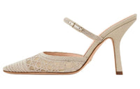 DIOR Capture Slim Heel High Heels 10cm Women's Gold