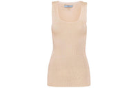 PRADA Sleeveless Ribbed Tank Top