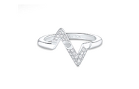 LOUIS VUITTON Lv Volt Upside Down Ring White Gold And Diamonds