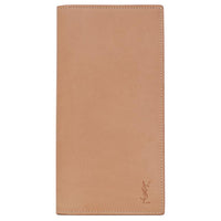 SAINT LAURENT Cow Leather Wallet Men's Brown Gold