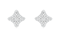 LOUIS VUITTON Ever Blossom Ear Studs White Gold & Diamonds