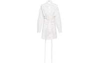 PRADA SS22 Long Sleeved Dress Women's White