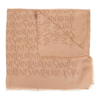 SAINT LAURENT Jacquard Fringed Edge Scarf